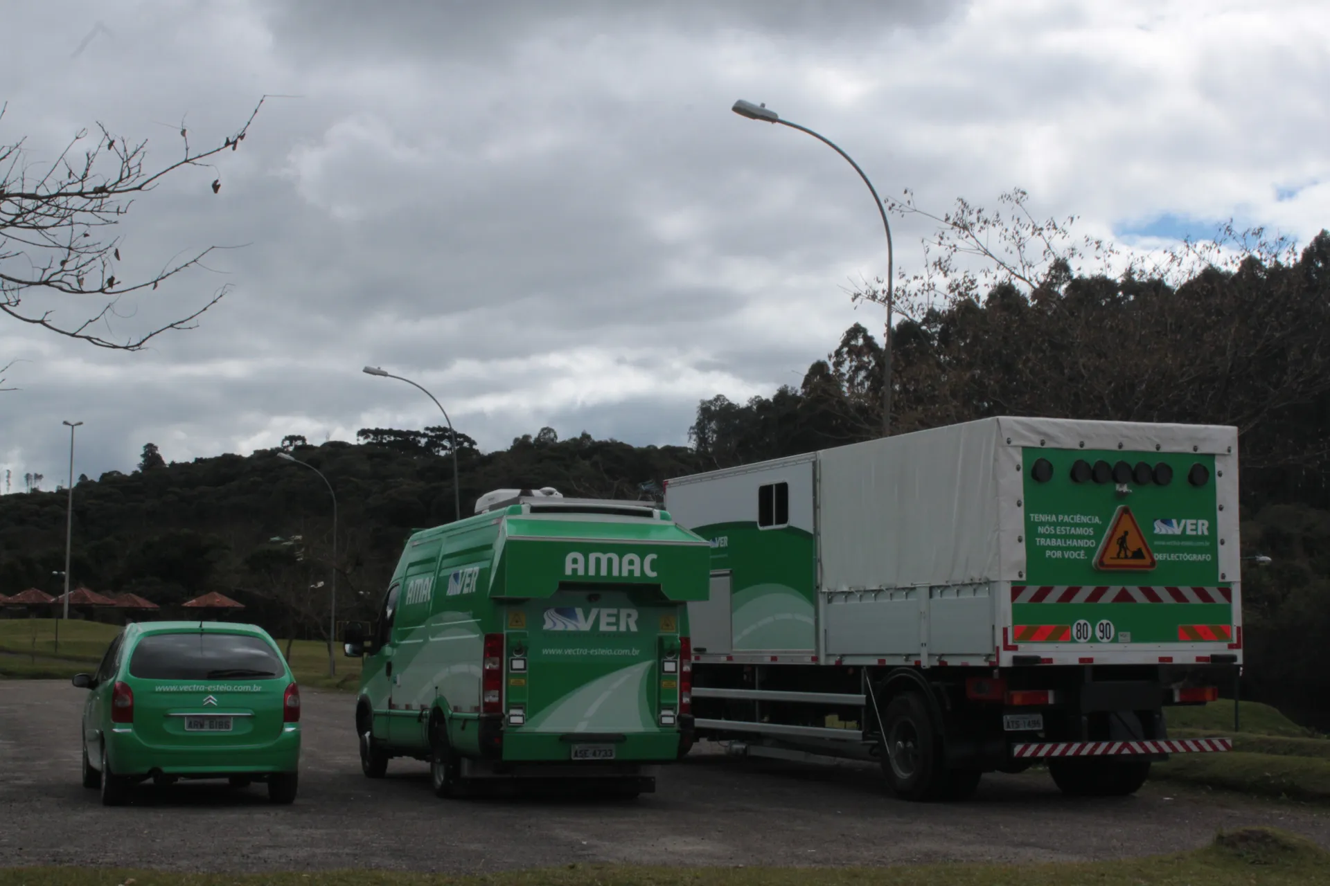 Equipamento da VER Rodovias em campo
